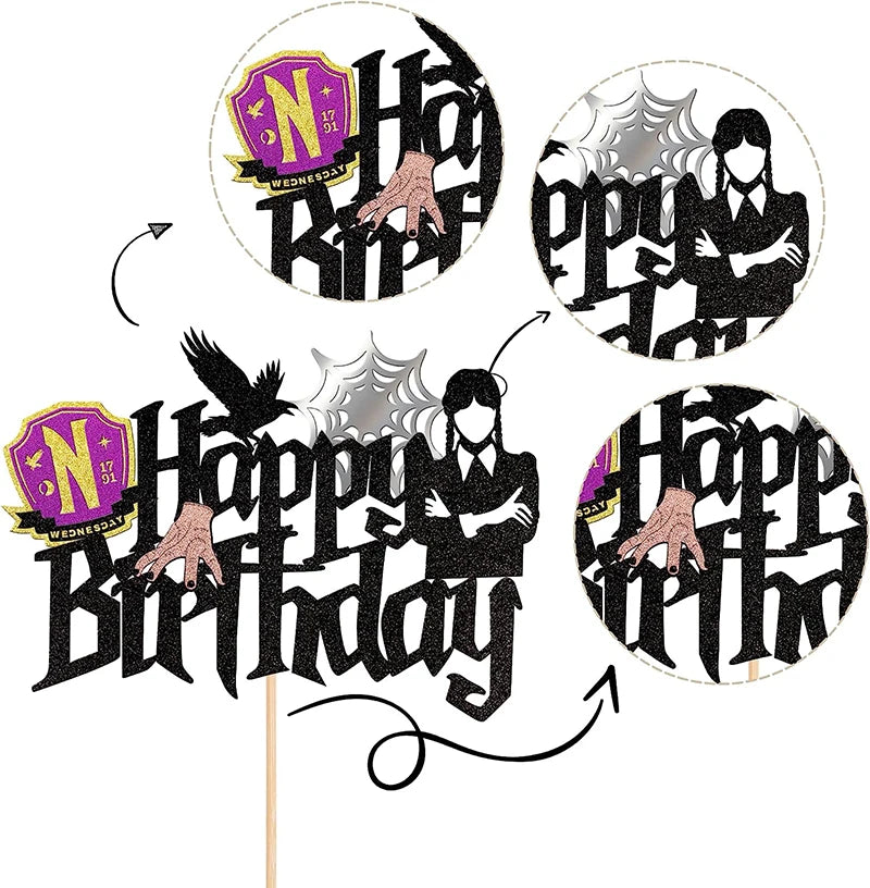 Halloween-Kuchenaufsatz, Geisterhandschloss, Spinnennetz, Kinder, alles Gute zum Geburtstag, Hochzeit, Party, Babyparty, Backen, Kuchen, Dessert, DIY-Dekoration.