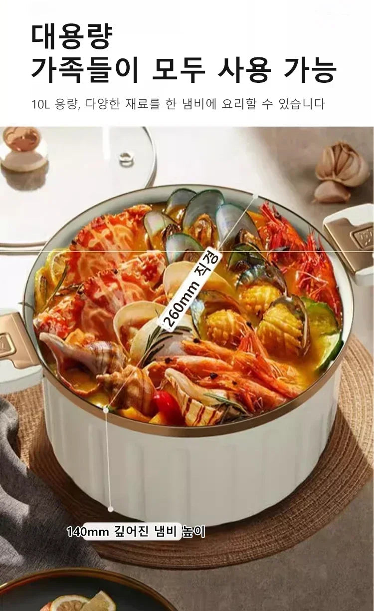 Micro Pressure Cooker Household Large Capacity cooking Pot with Double Ear Non-stick Multi-function Soup Pot Pressure Cooking.