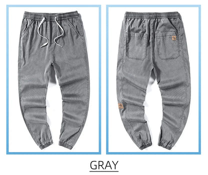 Men's Lyocell Loose Cuffed Tapered Pants 2025 Summer Autumn Comfortable Breathable Casual Long Pants Plus Size 5XL.