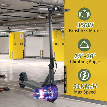 ES80/M365 X1 Electric Scooter 36V 10.5Ah 500W Motor 35KM Long Range 31KM/H 8.5Inch Solid Tires Foldable Smart APP EScooter