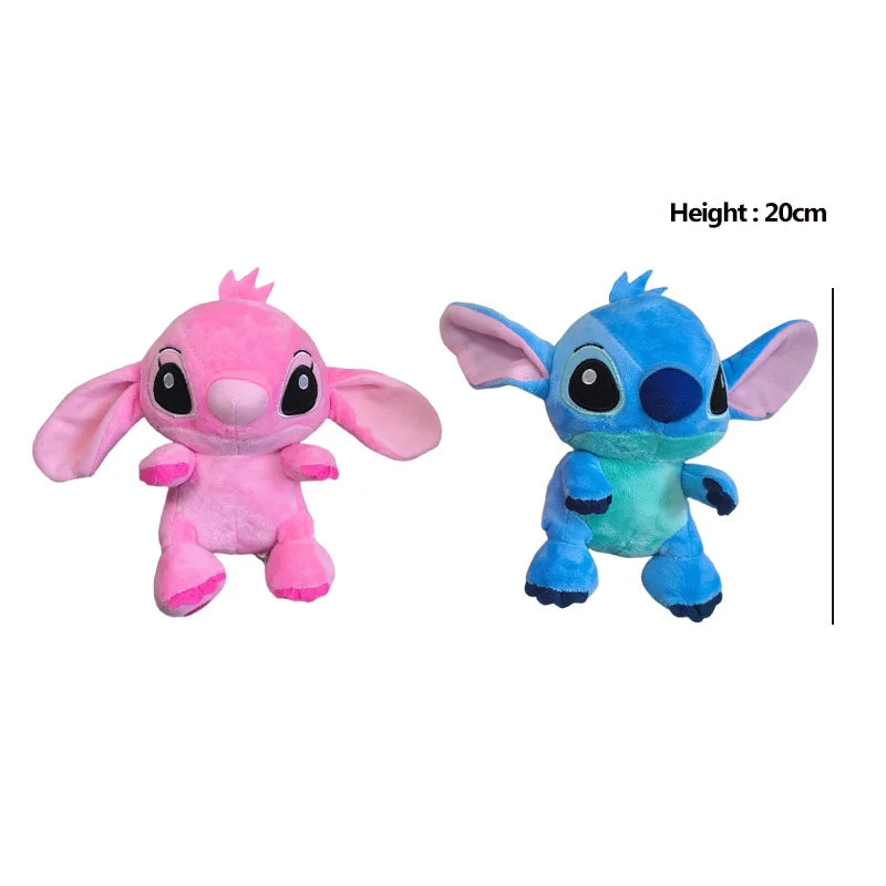 20cm Original Plush Stitch Baby Movie Cartoon Model Doll Children Action Figures Stuffed Toys Pendant Gifts.
