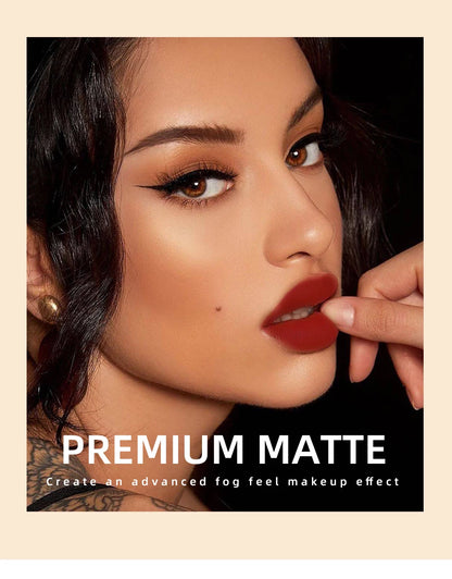 QIBEST Matte Liquid Lipstick Waterproof Long Lasting Lip Gloss Velvet Mate Nude Red Tint Tube Lipsticks Lipgloss Makeup Cosmetic.