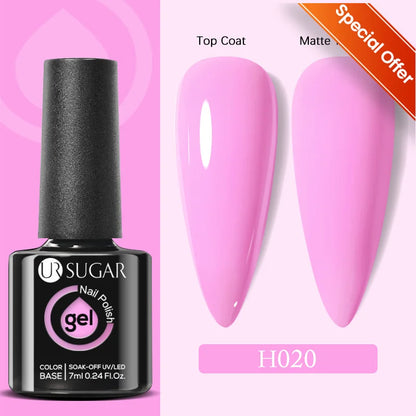 UR SUGAR 7/7.5ml Summer Blue Silver Gel Nail Polish Semi Permanent High Quality Soak Off UV LED Varnishes Nails Art Manicure