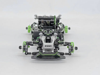 LSD Plaid RC Mini Car 1/24 RC Drift Mosquito Car  Frame KIT Lightweight Electric Remote Control Drift Model Toy Holiday Gift