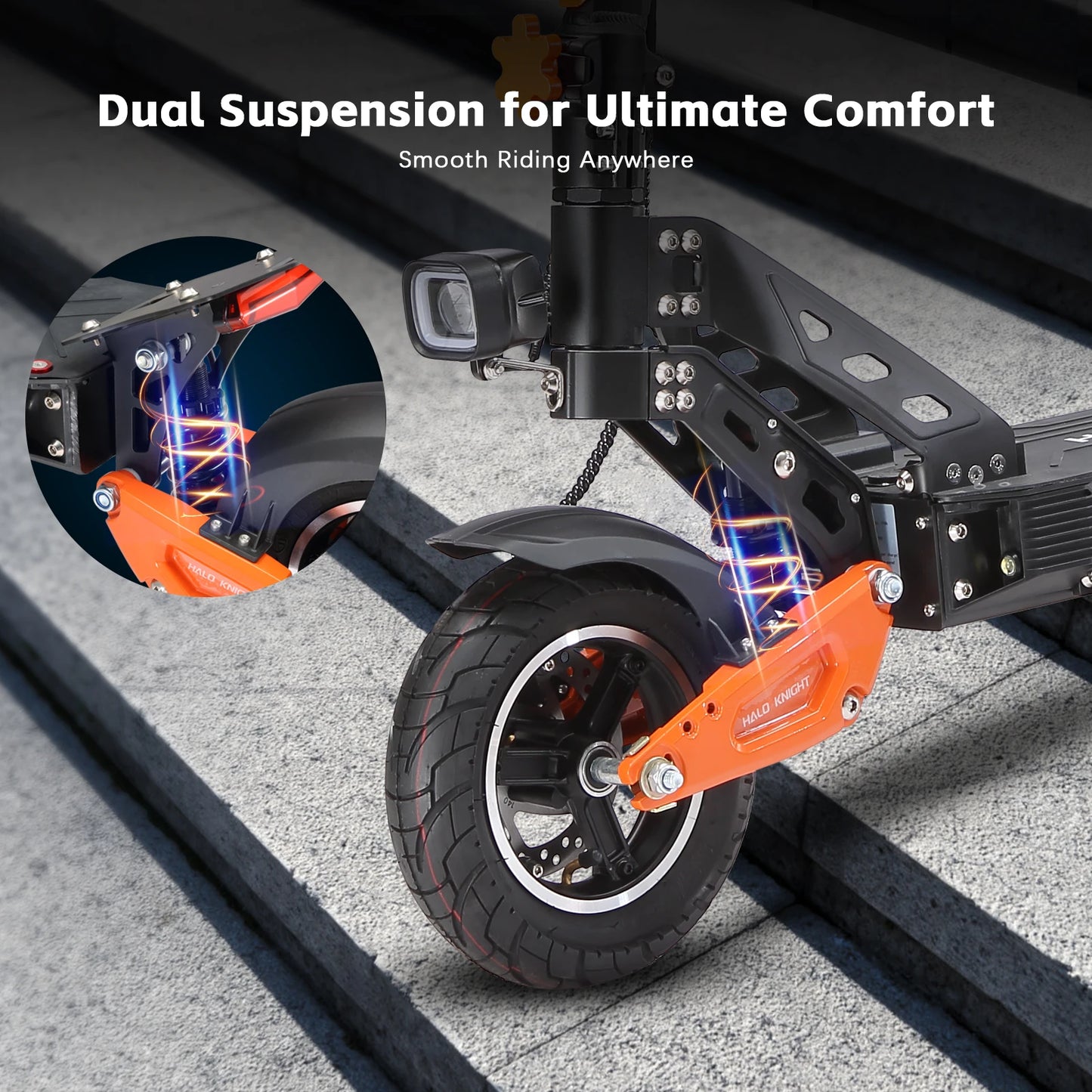 HALO KNIGHT T102 Professional Electric Scooters Free Shipping 52V 1200W 21Ah E Scooter 50KM/H E-Scooter Folding Adults Scooter.