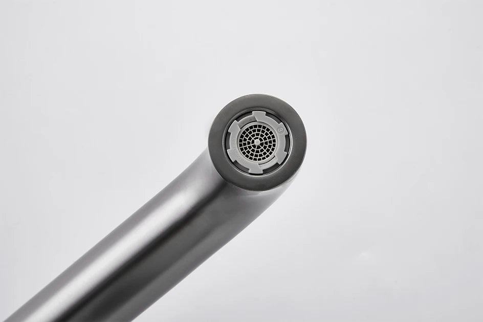 VGX Bathroom Faucets Stainless Steel Basin Mixer Sink Faucet Gourmet Washbasin Tapware Hot Cold Water Tap Brushed Gold Grey