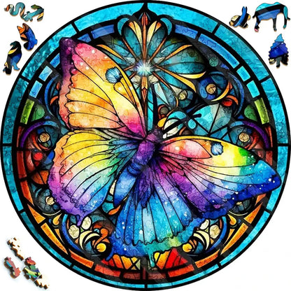 Deer in The Forest Wooden Puzzle Unique Shape Animal Puzzle Adult Relaxation Gift Exquisite Boxed Set with Decorative Artworks.