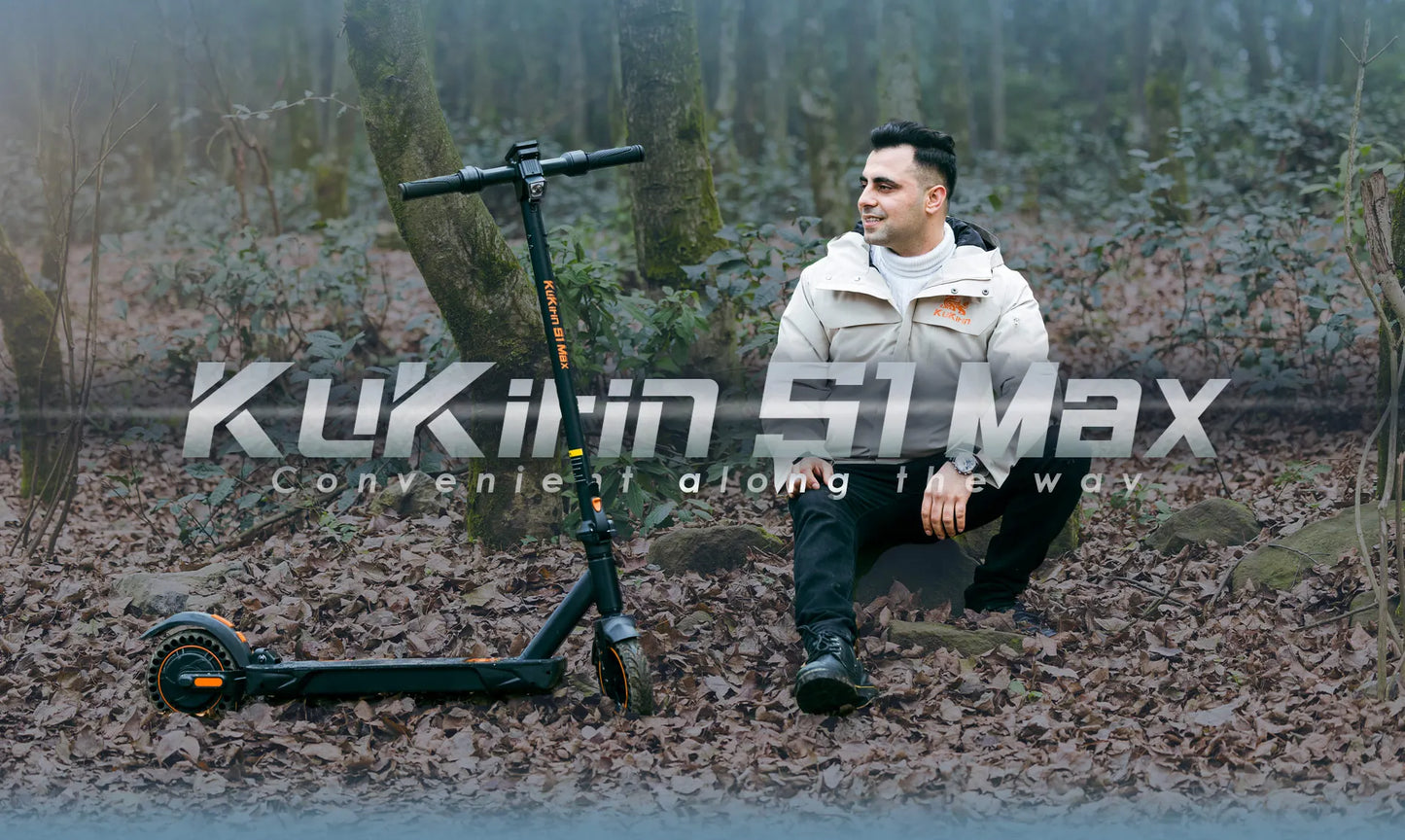 KuKirin S1 Max EU STOCK 2025 New Electric Scooters 350W Motor 36V 10.4Ah Battery 8 inch Tire 39km Max Range Foldable E-Scooters.