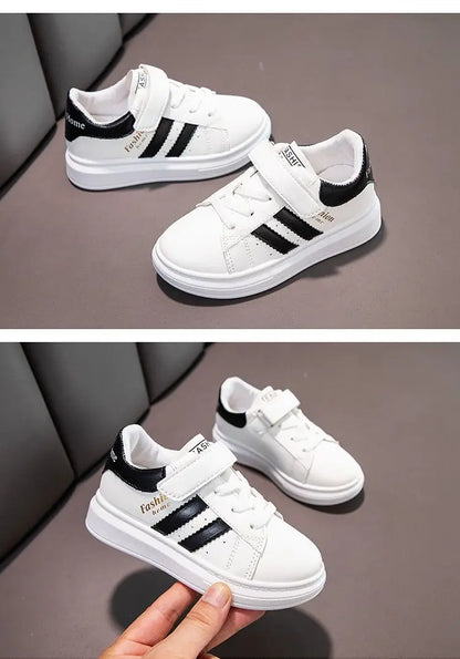 Children's Sports Shoes Non-slip New Tennis Shoes for Girls Fashion Boys Versatile Kids Causal School Running Sneakers Hook Loop.