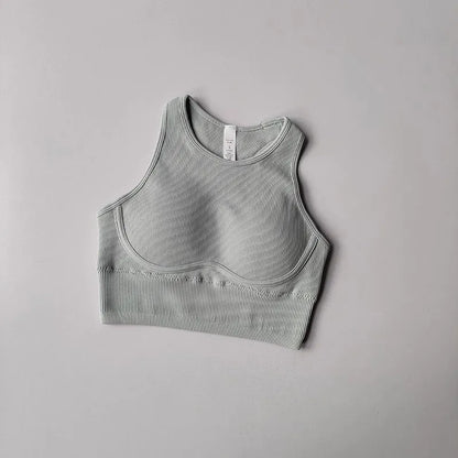 Women's Push-Up Sport Bra Breathable Yoga Gym Crop Top Fitness Brassiere Underwear Gym Wear Sports Bra.