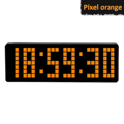 13 Zoll Pixel Digital Wanduhr Timer Positiv/Countdown/Stoppuhr Tischuhr mit Fernbedienung 12/24 Stunden LED Elektronische Uhren