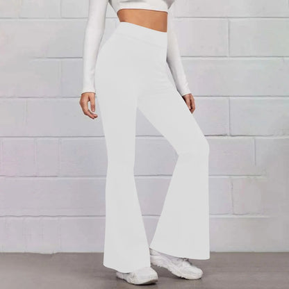 Sport Micro Flared Fitness Hosen Yoga erscheinen dünn hoch taillierte Hüfte heben nahtlose Hose mit weitem Bein ausgestellte Hosen für Frauen