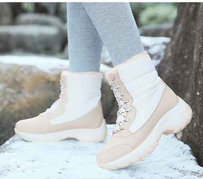Snow Boots Women New Ladies Shoes Platform Shoes Woman Flat Keep Warm Boots Ladies Casual Plush Botas Mujer Winter Shoes Women.
