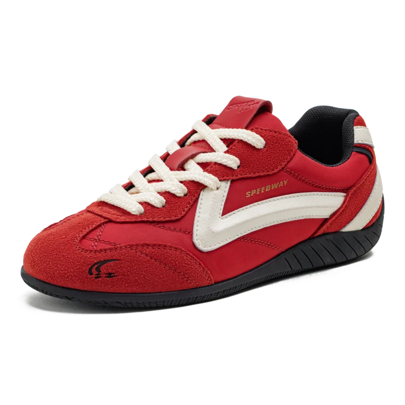 Maden Unisex Summer Vintage Patchwork Racing Shoes Breathable German Trainers Sneakers Thin Sole Casual Lace-Up Sporty Shoes