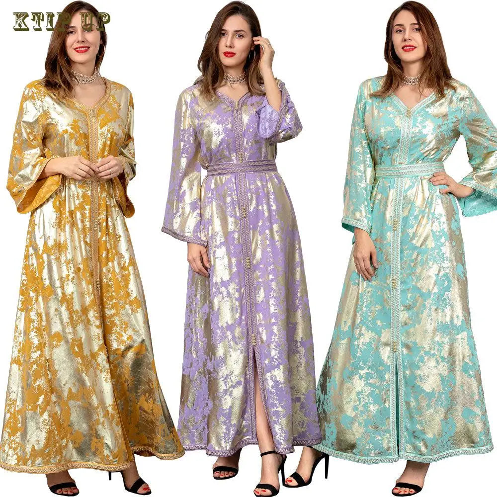 Abaya Marokkanisches Dubai-Kaftan-langes Kleid für muslimische Frauen, Ramadan, Arabisch, Luxus-Stickerei-Spitze, Hochzeitskleid, islamisches Ne
