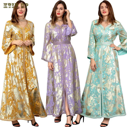 Abaya Marokkanisches Dubai-Kaftan-langes Kleid für muslimische Frauen, Ramadan, Arabisch, Luxus-Stickerei-Spitze, Hochzeitskleid, islamisches Ne