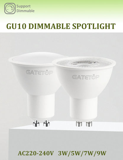 4–20 Stück GU10 LED-Strahlerlampe, dimmbar, warm, kalt, weißes Licht, 120 °   38 °   3000K 4000K 6000K für das Home-Schlafzimmer derec Einbauleuchte.