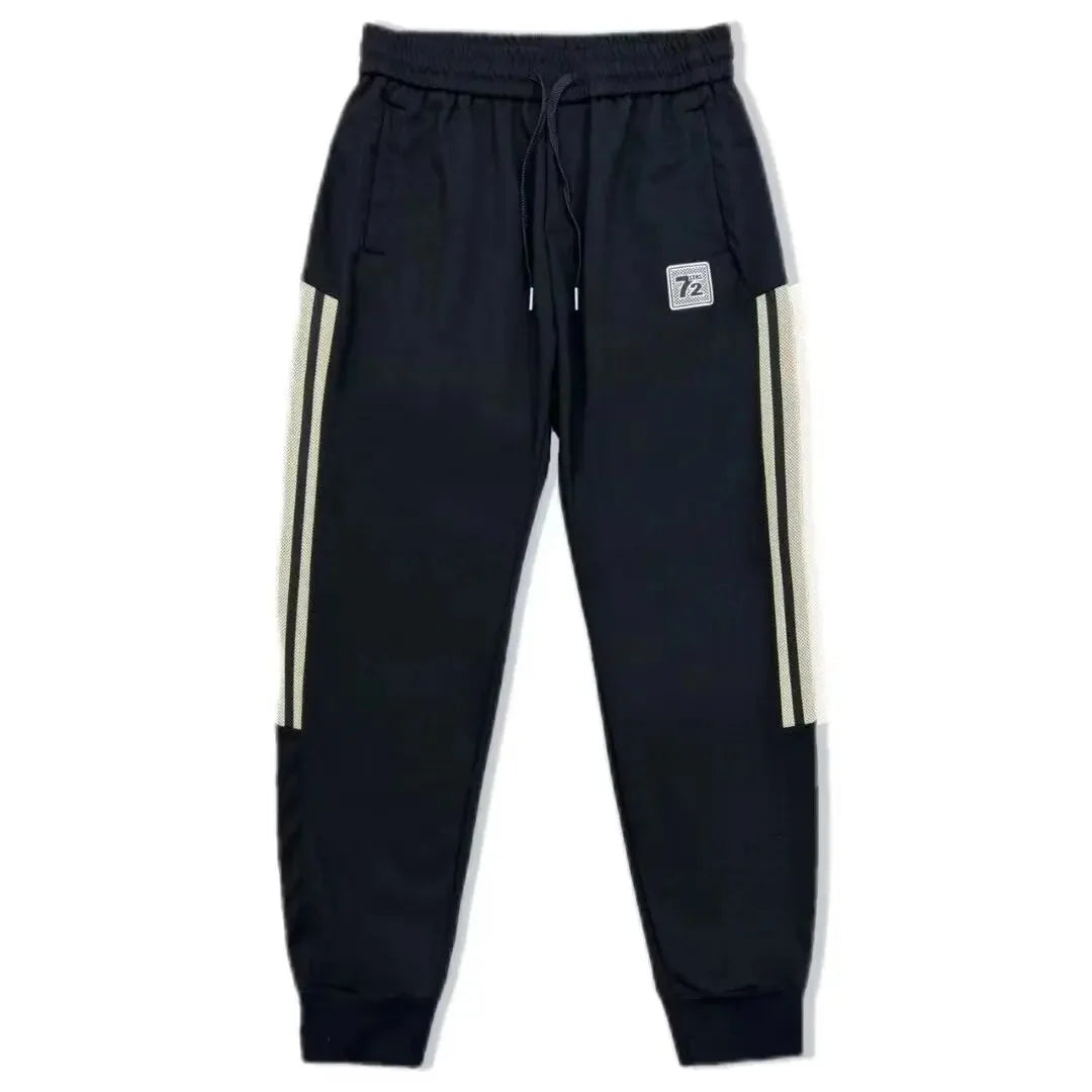 Men's Casual Sportswear Set Spring Autumn Long Sleeve Stand Collar Jacket Pants Comfortable Breathable Sports Outfit.