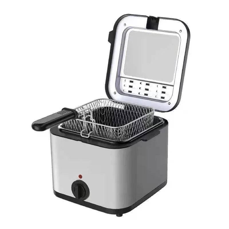 2.5L Electric Deep Fryer Large Capacity Oil Oven Countertop Commercial Fryer for Street Vendors Fried Chicken Fries Pot EU/US.