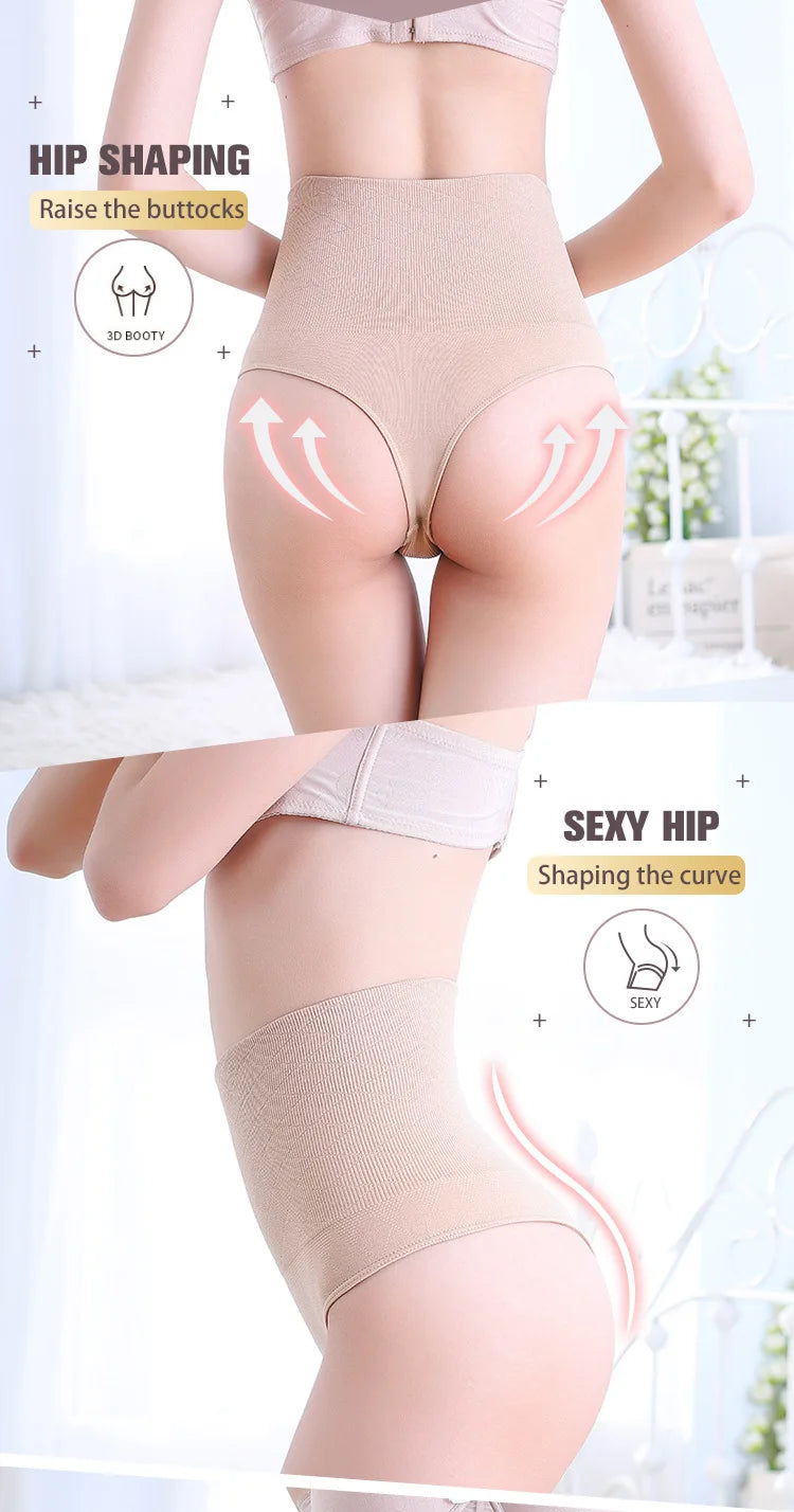 High Waist Butt Lifter Women Sexy Thong Shaper Tummy Control Panties Shaping Underwear Waist Trainer Pulling Briefs Shapewear.