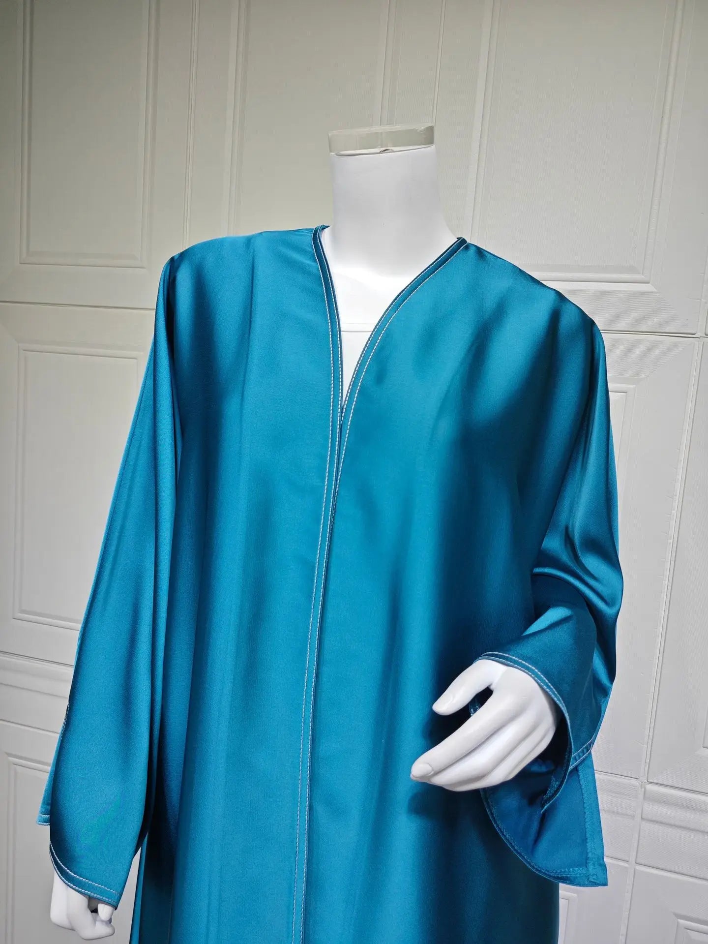 Ramadan Satin Open Kimono Abaya Dubai Luxury 2025 Muslim Kaftan Dress Abayas Women Islam Clothing Robe Femme Musulmane Kebaya