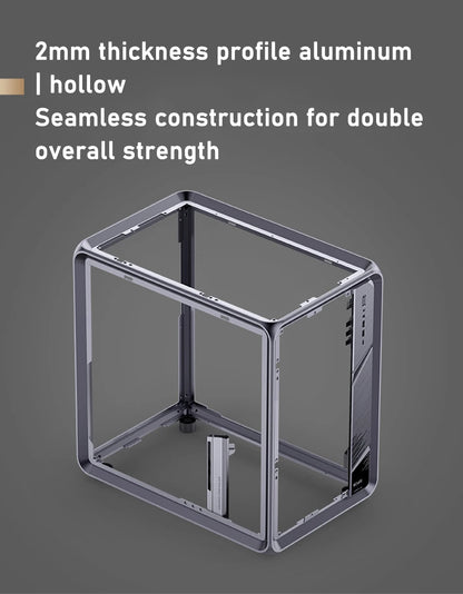 JONSBO BO400 ATX Desktop Case Aluminum Side View Sea View Room Chassis Supports 360 Water-cooled 10 Fan Positions.