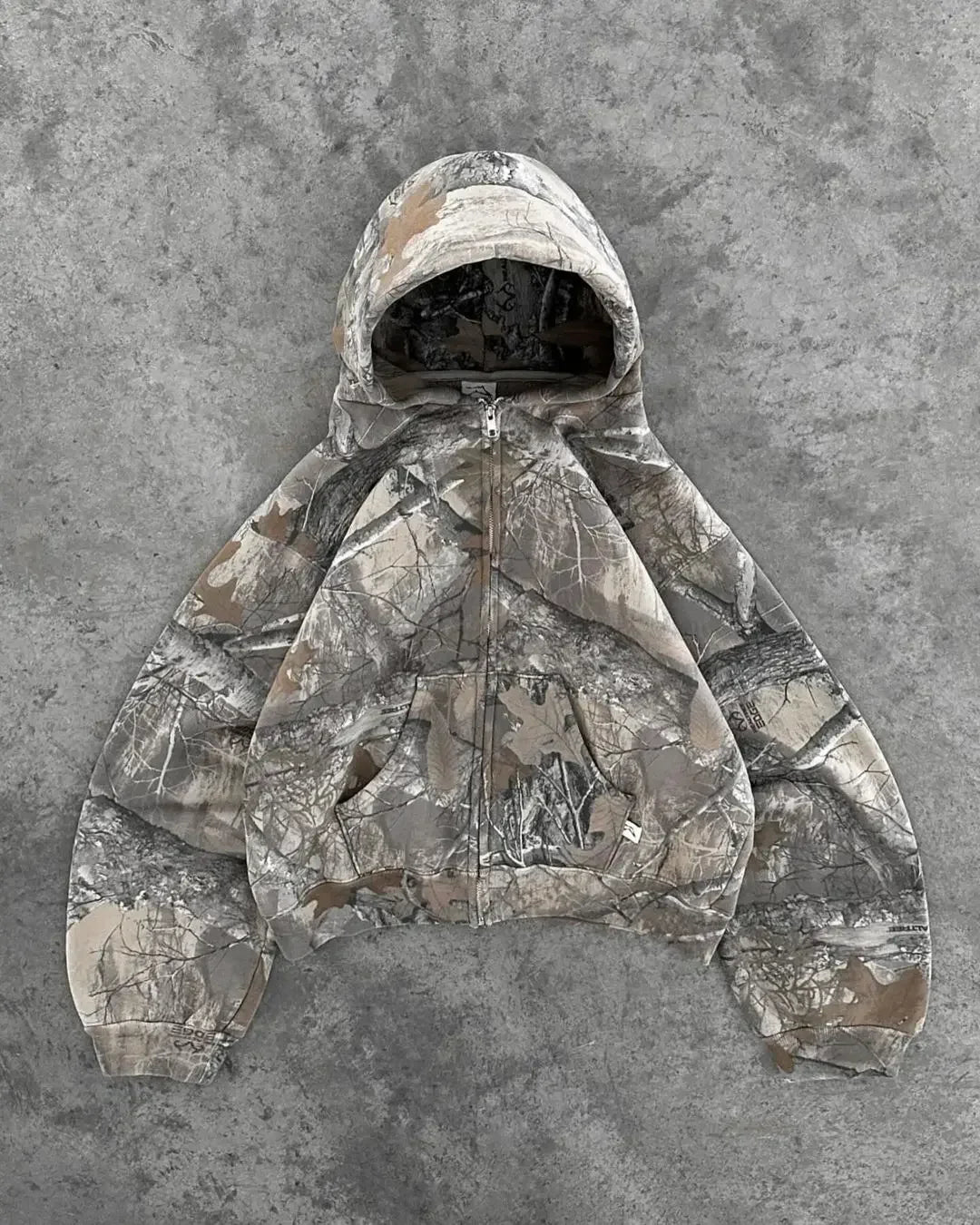 Y2K Camouflage 2 Piece Set European American Harajuku Zipper Hoodie Pullover Oversize Sweatpants Casual Wide Leg Pant Streetwear.