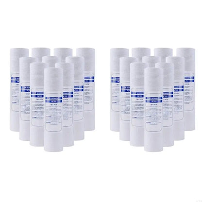 27RB Set of 10 Sediment Water Filter Replacement Cartridge PP Cotton Filter Cartridge Polypropylene Material for Whole House