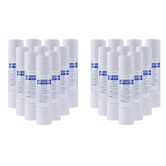27RB Set of 10 Sediment Water Filter Replacement Cartridge PP Cotton Filter Cartridge Polypropylene Material for Whole House
