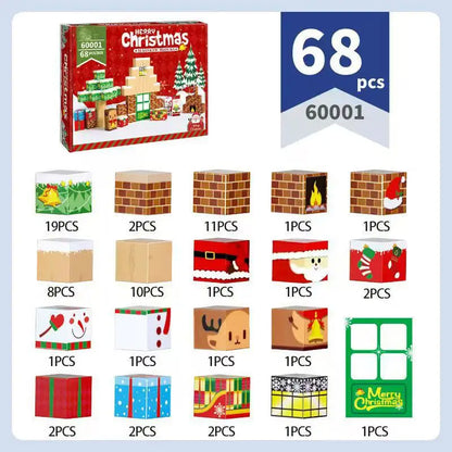 Christmas Gift Magnetic Building Blocks  STEM Educational Toys for KidsStem Montessori Stacking Cubes Construction Set.