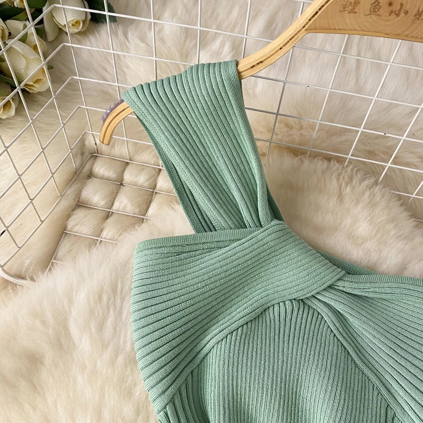 SINGREINY Einzelnen Schulter Tinte Stricken Kleid Backless Tank Gestreiften Schlank Bodycon Sommerkleid Frauen Sommer Beachwear Sexy Chic Vestidos