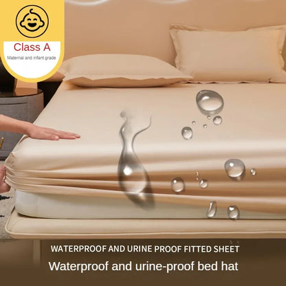 Waterproof bedsheet, bedspread, single piece urine proof and breathable mattress, dustproof cover, mat without pillowcase.