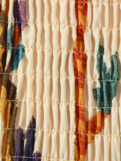 2025 herbst Frau Elegante O Neck A-Line Maxi Kleid Sommer Vintage Elegante Chic Frauen Elastische Büste Kleid Drucken Lange Plissee kleid.