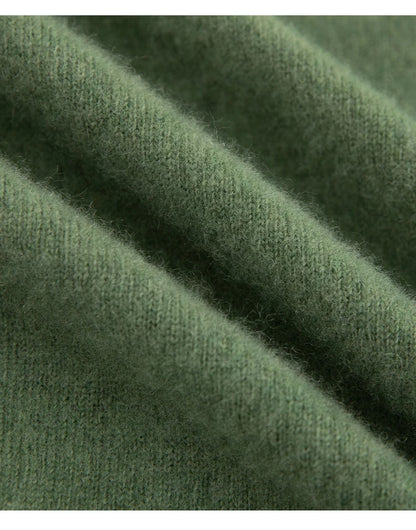 Men 100% Merino Wool Sweater Turtleneck Knitted Pullover Cashmere Warm Solid Color Clothes Business Bottoming Tops Autumn Winter