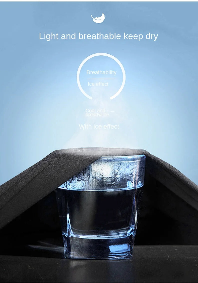 Ice Silk Men's trousers 2024 summer black-and-gray thin style business casual pants outdoor stretch breathable straight leg loos.