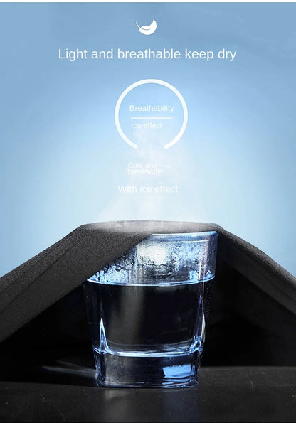 Ice Silk Men's trousers 2024 summer black-and-gray thin style business casual pants outdoor stretch breathable straight leg loos.