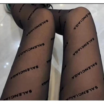 Sexy Blue Butterfly Net Stockings Women's Long Tube Socks Invisible Sweat Absorbent Polka Dot Design Pure Desire Stockings