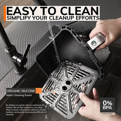 5L Air Fryer, Electric Hot fryer Oven Oilless Cooker with Touch Control & Nonstick Basket & Visible Window, Family Size.