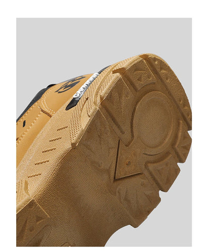 Men Sneakers Spring Autumn New High Top Men Casual Leathers Thick Soled Trendy Wear Resistant Short Boots Platform Sports Shoes.