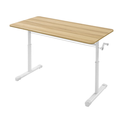 Höhenverstellbarer Stehpult, Blockfarbe, Sitz-Steh-Schreibtisch, 65–90 cm, Heimbüro-Schreibtisch, manuell erhöhbarer Tisch