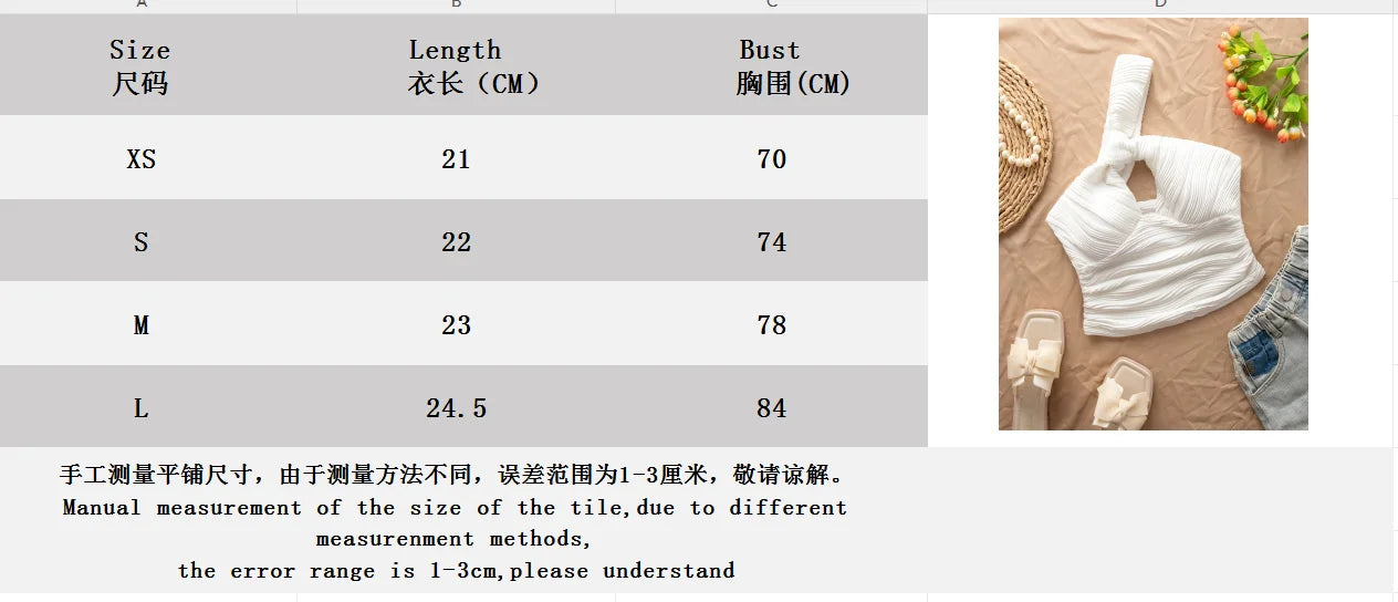 One shoulder openwork off-the-shoulder water ripple asymmetrical bandeau top.