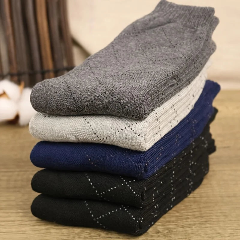 5 Pairs Winter Thicken Socks Men's High Quality Towel Keep Warm Sock Outdoor Sports Socks Snow Casual Antifreeze Mid-calf Socks