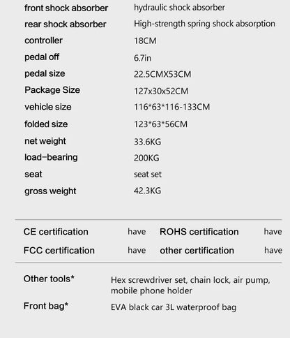 Cheevalry S10 Electric Scooter 2*1600W Motor 52V 33AH Battery Electric Scooter 10 Inch Tires City Commuter Electric Scooter