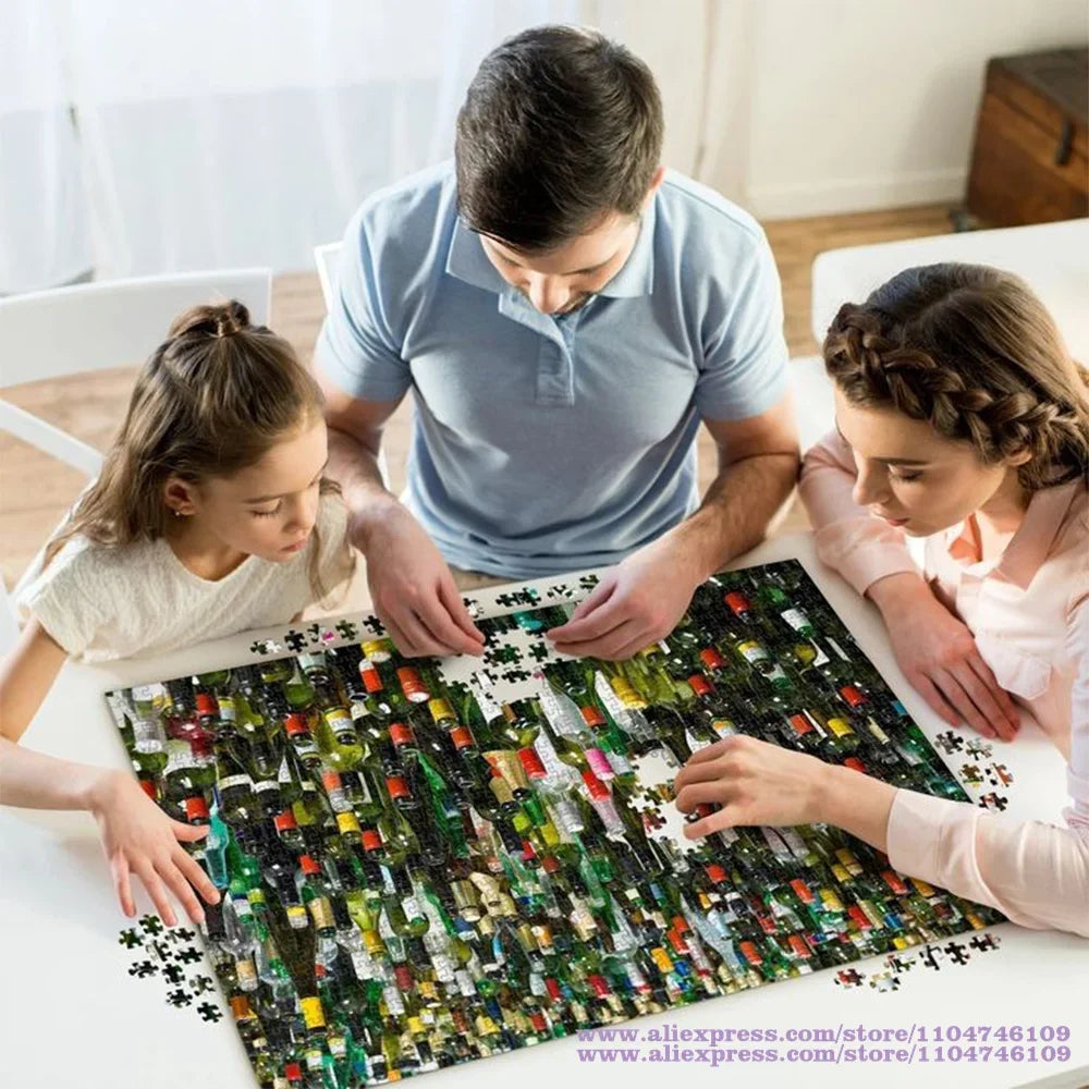 Anime Disney Characters Puzzle Jigsaw 108/200/300/500/1000Pcs Kids Intelligence Educational Toy Puzzle Kids New Year's Gift.