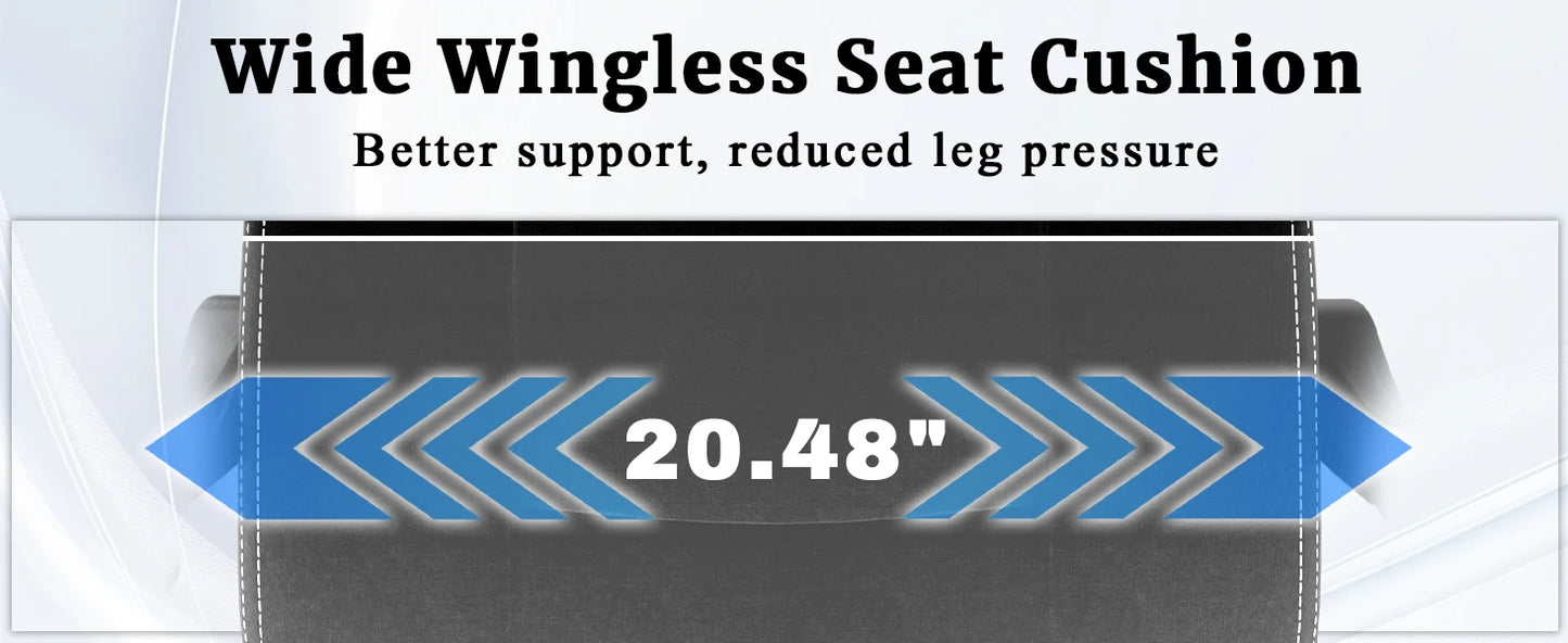 Ergonomischer Gaming-Stuhl, elektronischer Gaming-Stuhl mit Massage-Lendenwirbelstütze und Fußpedalen, Computerstuhl aus Stoff