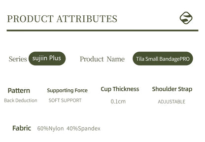 SUJIIN Wireless Plus Size Bras Women Anti-sagging Comfortable Breathable Soft Support Bralettes Big Breasts Push Up Bra MX219A.