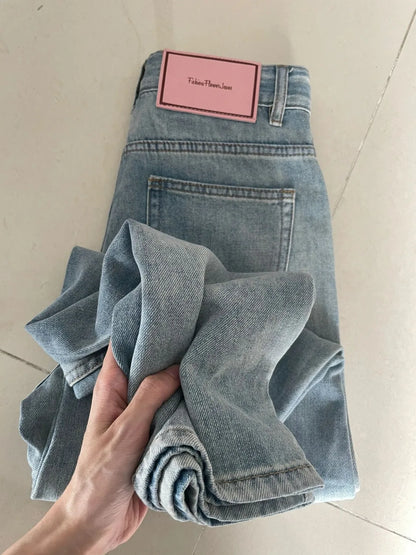Women Wide Leg Baggy Jeans Lady Vintage Y2K Punk Low Rise Waist Loose Denim Pants Streetwear Fashion Trashy Long Skater Trousers.