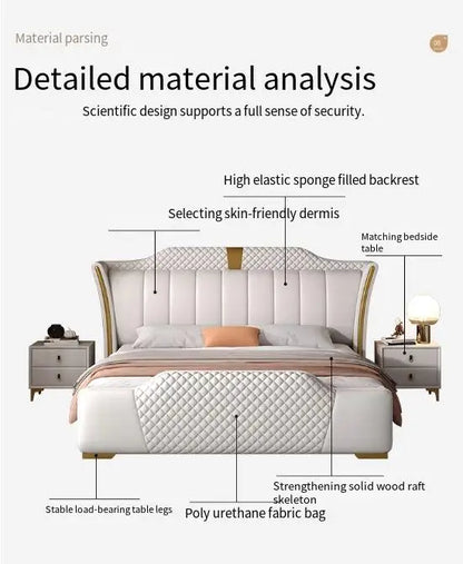 Luxuriöses Doppelbett mit Rahmen, 200 x 200 cm, King-Size-Bett, beleuchtet, 180 x 200, Queen-Size-Bett, luxuriöses, modernes, voll beleuchtetes 2-Personen-Schlafzimmer-Wohnmöbel