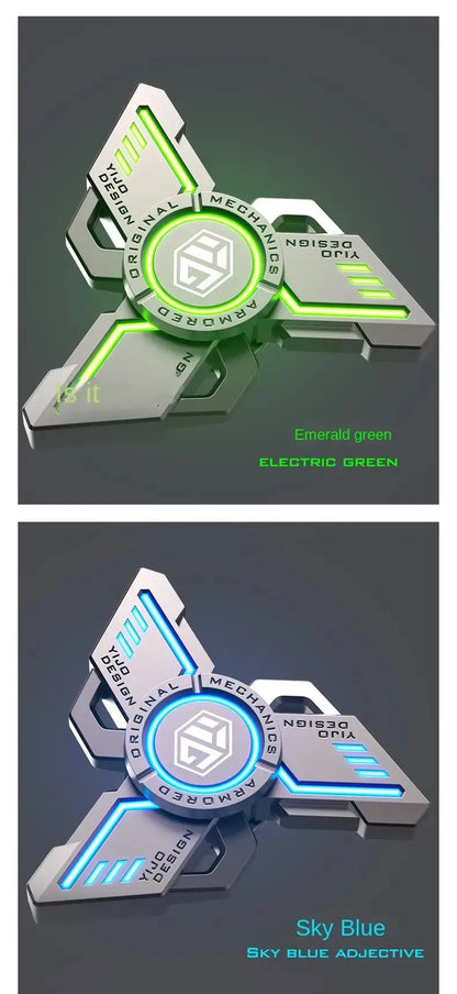 uminous metal EDC fidget spinner stress relief pressure reduction finger toy cool spinner ADHD  aids Creativity gift for boys.