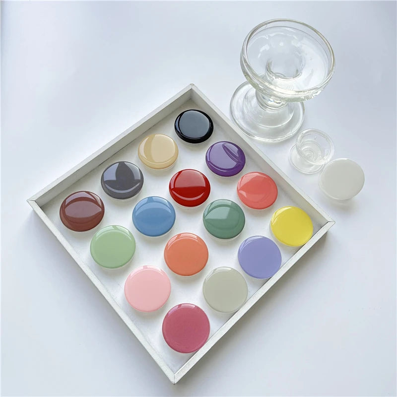 POPPED Luxury Ins Korean style Macaron phone sockets for iPhone 16 Foldable Stretch Griptok Phone Holder for Samsung Mobilephone.